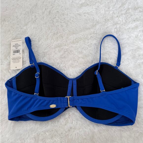 Sunsets California underwire twist bandeau top bundle of 2 blue black size 40D - Picture 3 of 13